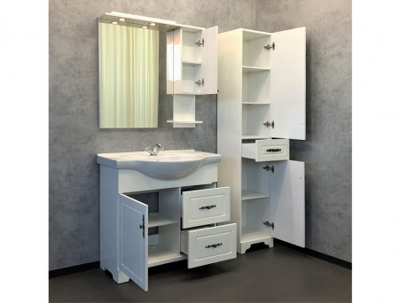 Тумба с Раковиной «Comforty» Севилья-85, 87,5x88x51см, Белый (00-00003083CF)