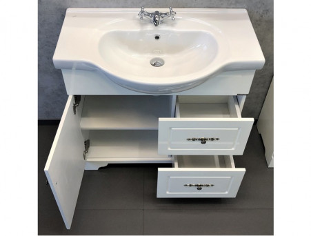Тумба с Раковиной «Comforty» Севилья-85, 87,5x88x51см, Белый (00-00003083CF)