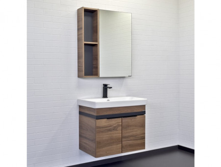 Тумба с Раковиной «Comforty» Соло-70, 70,5x60,5x45см, Дуб Темно-Коричневый (00-00010978CF)