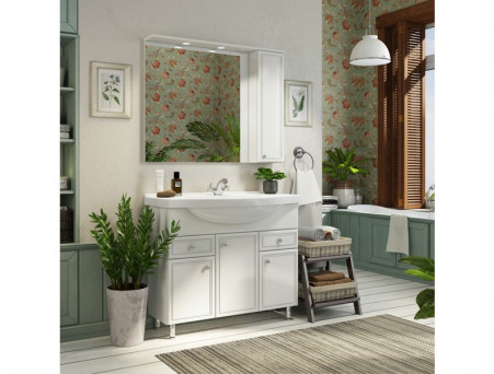 Тумба с Раковиной «Comforty» Сочи-100, 99x88x52см, Белый (00004134582CF)