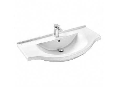 Тумба с Раковиной «Comforty» Сочи-100, 99x88x52см, Белый (00004134582CF)