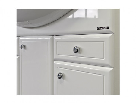 Тумба с Раковиной «Comforty» Сочи-100, 99x88x52см, Белый (00004134582CF)