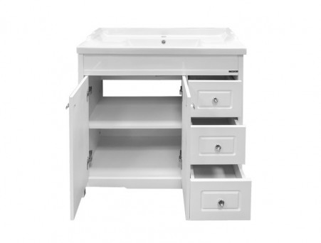 Тумба с Раковиной «Comforty» Тбилиси-90, 90x88x46см, Белый (00003132630CF)