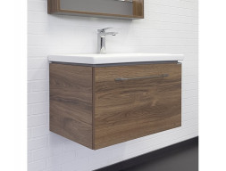 Тумба с Раковиной «Comforty» Томари-70, 70x48x45см, Дуб Темно-Коричневый (00-00001279CF)