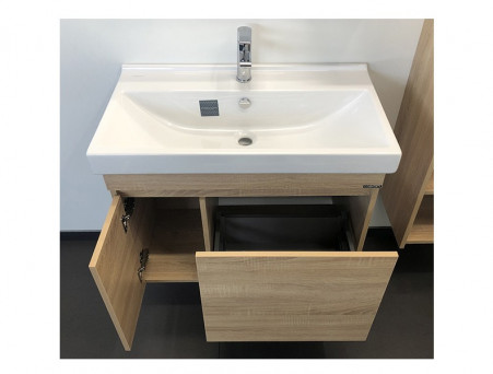 Тумба с Раковиной «Comforty» Тромсе-80, 80x63x45см, Дуб Сонома (00004142219CF)