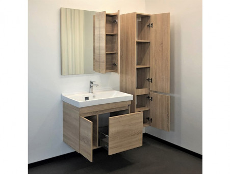 Тумба с Раковиной «Comforty» Тромсе-80, 80x63x45см, Дуб Сонома (00004142219CF)