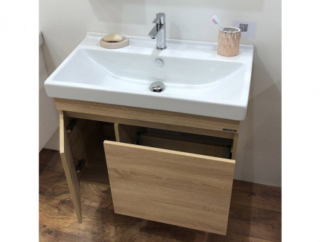 Тумба с Раковиной «Comforty» Тромсе-80, 80x63x45см, Дуб Сонома (00004142219CF)