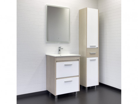 Тумба с Раковиной «Comforty» Тулуза-60, 61x85,5x47см, Сосна Лоредо (00-00016585CF)