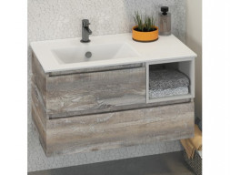 Тумба с Раковиной «Comforty» Турин-90, 91x50x46,5см, Дуб Бежевый (00004137135CF)