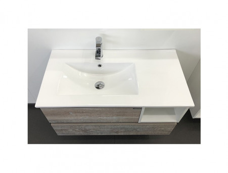 Тумба с Раковиной «Comforty» Турин-90, 91x50x46,5см, Дуб Бежевый (00004137135CF)