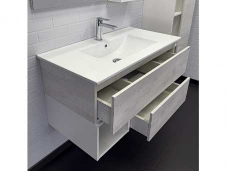 Тумба с Раковиной «Comforty» Турин-90, 91x50x46,5см, Дуб Белый (00-00014644CF)