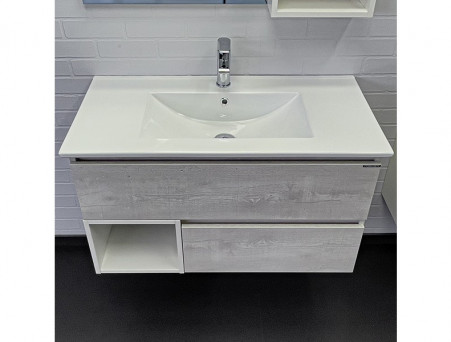 Тумба с Раковиной «Comforty» Турин-90, 91x50x46,5см, Дуб Белый (00-00014644CF)