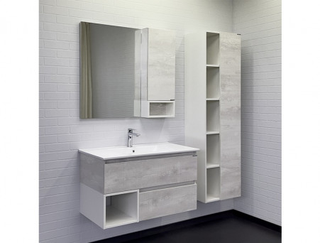 Тумба с Раковиной «Comforty» Турин-90, 91x50x46,5см, Дуб Белый (00-00014644CF)