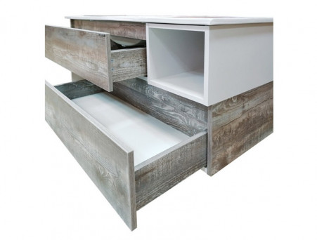 Тумба с Раковиной «Comforty» Турин-120, 121x52x47см, Дуб Бежевый (00-00013939CF)