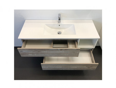 Тумба с Раковиной «Comforty» Турин-120, 121x52x47см, Дуб Бежевый (00-00013939CF)