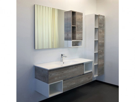 Тумба с Раковиной «Comforty» Турин-120, 121x52x47см, Дуб Бежевый (00-00013939CF)