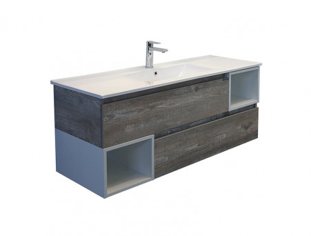 Тумба с Раковиной «Comforty» Турин-120, 121x52x47см, Дуб Бежевый (00-00013939CF)