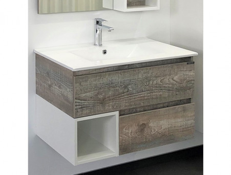 Тумба с Раковиной «Comforty» Турин-75, 75,5x52x46,5см, Дуб Бежевый (00-00013913CF)