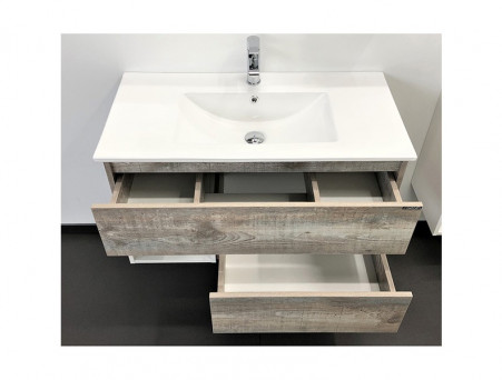 Тумба с Раковиной «Comforty» Турин-90, 91x52x46,5см, Дуб Бежевый (00-00013940CF)