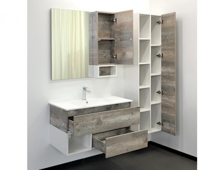 Тумба с Раковиной «Comforty» Турин-90, 91x52x46,5см, Дуб Бежевый (00-00013940CF)