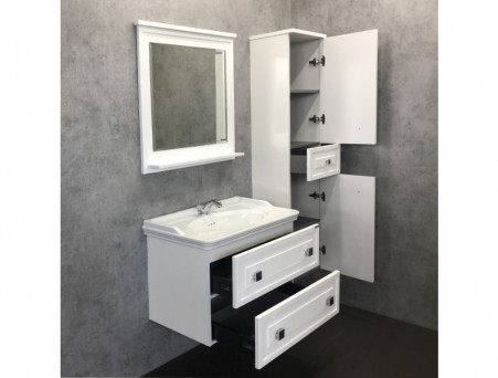 Тумба с Раковиной «Comforty» Феррара-80, 80x56,5x50см, Белый (00004151060CF)