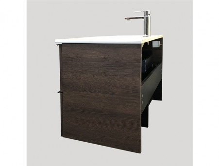 Тумба с Раковиной «Comforty» Франкфурт-90, 91x56x46,5см, Дуб Шоколадный (00004150657CF)