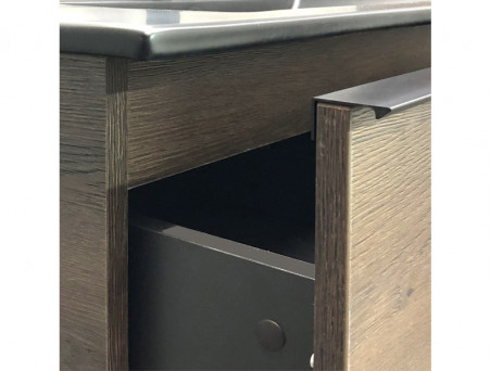 Тумба с Раковиной «Comforty» Франкфурт-90, 91x56x46,5см, Дуб Шоколадно-Коричневый (00-00002048CF)