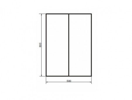 Шкаф Подвесной «Comforty» Лозанна-60, 58x80x18см, Белый (00-00009445CF)