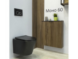 Шкаф Подвесной «Comforty» Моно-60, 60x71x16см, Дуб Темно-Коричневый (00-00013803CF)