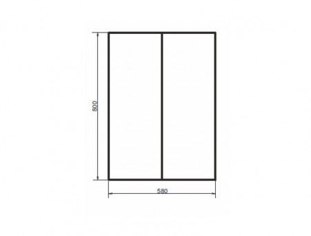 Шкаф Подвесной «Comforty» Осло-60, 58x80x18см, Дуб Темно-Коричневый (00-00011150CF)