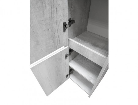 Шкаф-Колонна «Comforty» Бремен-35, 35x160x32см, Дуб Белый (00004142376CF)