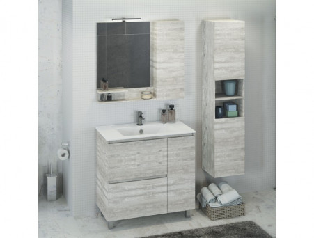 Шкаф-Колонна «Comforty» Верона-35, 35x160x32см, Дуб Белый (00004137140CF)