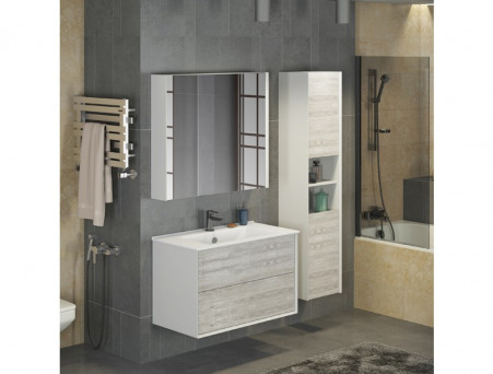 Шкаф-Колонна «Comforty» Женева-35, 35x160x30см, Дуб Белый (00004137139CF)