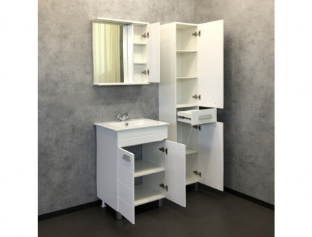 Шкаф-Колонна «Comforty» Модена-35, 35x190x32см, Белый (00-00001645CF)