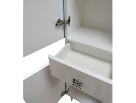 Шкаф-Колонна «Comforty» Монако-40, 40x195x32,5см, Белый (00004140124CF)