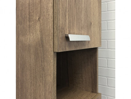 Шкаф-Колонна «Comforty» Никосия-35, 35x160x32см, Дуб Темный (00-00009554CF)