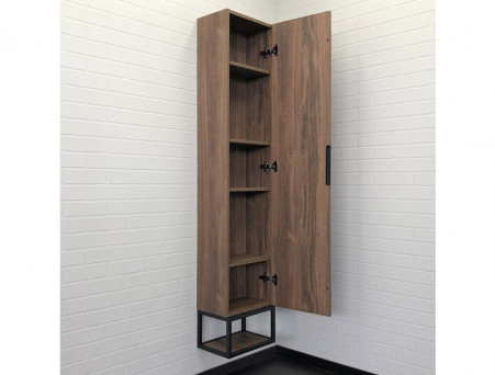 Шкаф-Колонна «Comforty» Порто-35, 35x170x24см, Дуб Темно-Коричневый (00-00009982CF)