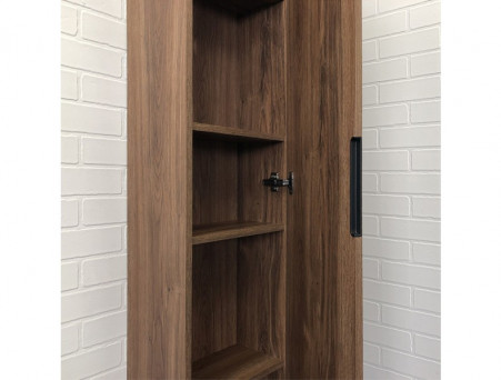Шкаф-Колонна «Comforty» Порто-35, 35x170x24см, Дуб Темно-Коричневый (00-00009982CF)
