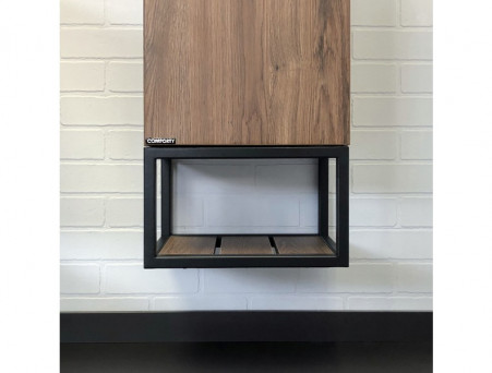 Шкаф-Колонна «Comforty» Порто-35, 35x170x24см, Дуб Темно-Коричневый (00-00009982CF)