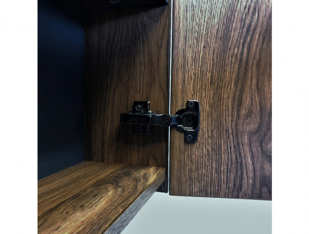 Шкаф-Колонна «Comforty» Порто-50, 48,5x80x14,5см, Дуб Темно-Коричневый (00-00009245CF)