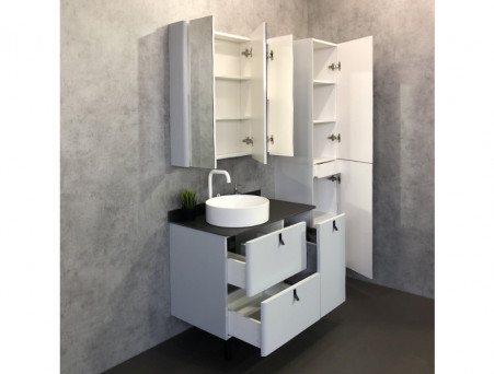 Шкаф-Колонна «Comforty» Сорренто-40, 40x190x38,5см, Серый (00-00000818CF)