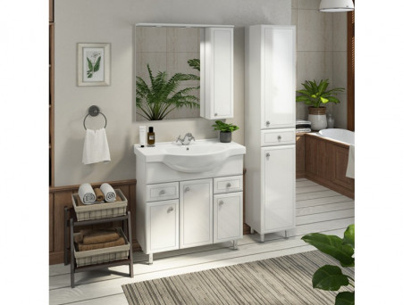 Шкаф-Колонна «Comforty» Сочи-35, 35x190x32см, Белый (00004136987CF)