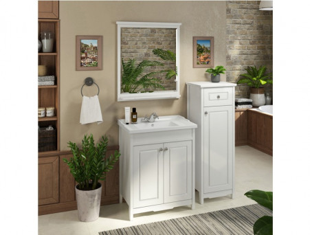 Шкаф-Колонна «Comforty» Тбилиси-40, 43x123x37см, Белый (00003132633CF)