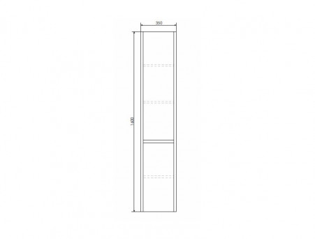 Шкаф-Колонна «Comforty» Тромсе-35, 35x160x32см, Дуб Сонома (00004151266CF)