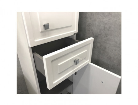 Шкаф-Колонна «Comforty» Феррара-40, 41x162x34см, Белый (00004148010CF)