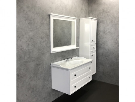 Шкаф-Колонна «Comforty» Феррара-40, 41x162x34см, Белый (00004148010CF)