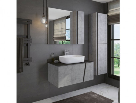 Шкаф-Колонна «Comforty» Эдинбург-40, 40x160x30см, Бетон Светлый (00004147998CF)