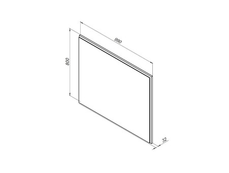 Зеркало «Aquanet» Nova Lite 100 Белый Led (00242622)