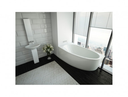 Акриловая Ванна «Azario» Kapris, Асимметричная, 160x90см (AV.0002160)