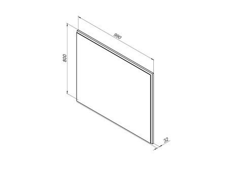 Зеркало «Aquanet» Nova Lite 100 Дуб Рустикальный Led (00249519)